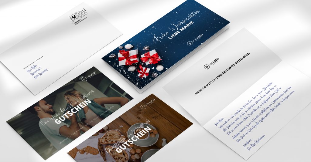 Weihnachts-Briefkarten-Mailing